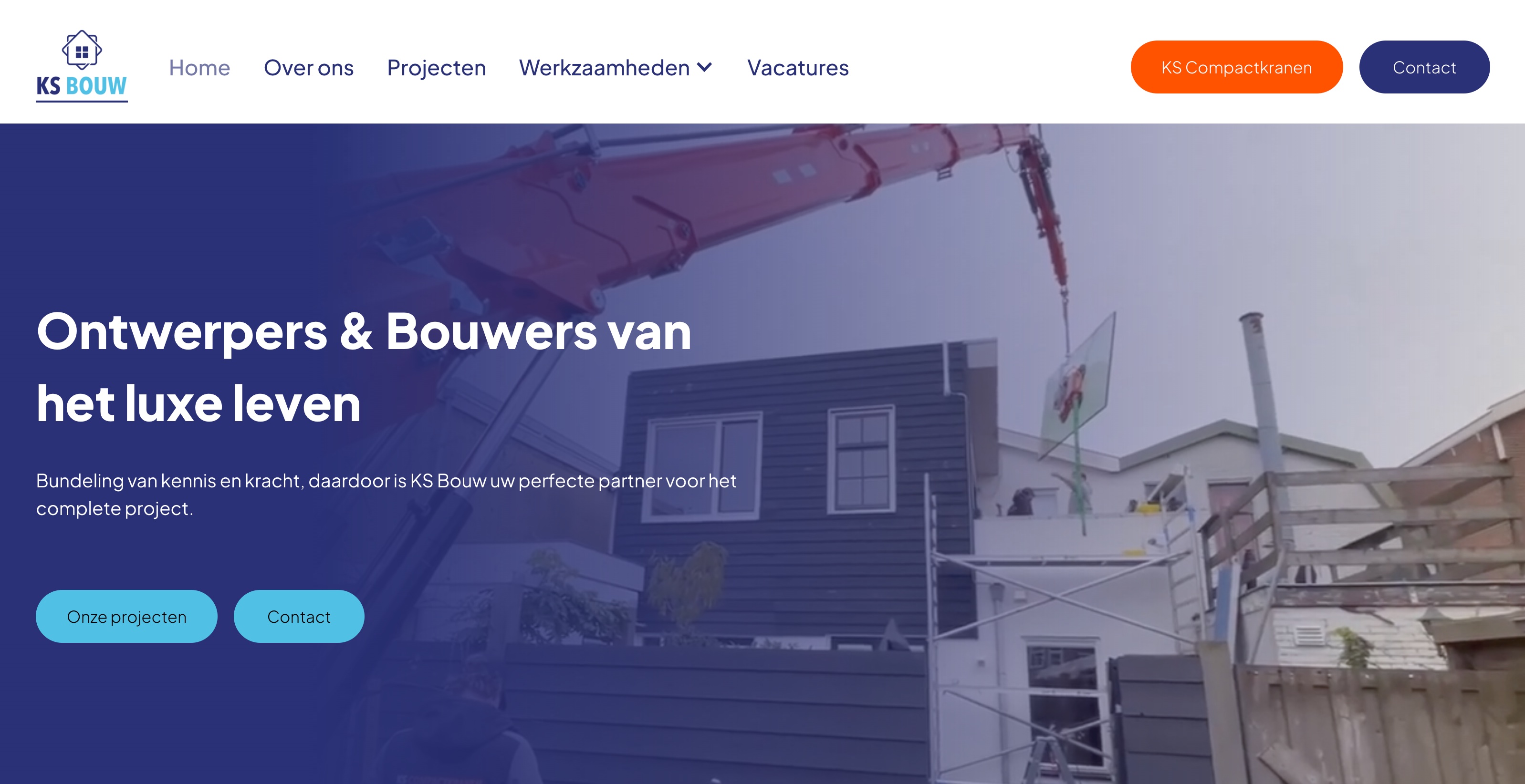 Website & content voor KS Bouw
